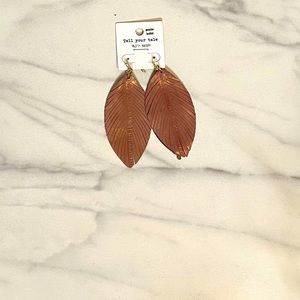 Dusty Rose Soft Leather Earrings